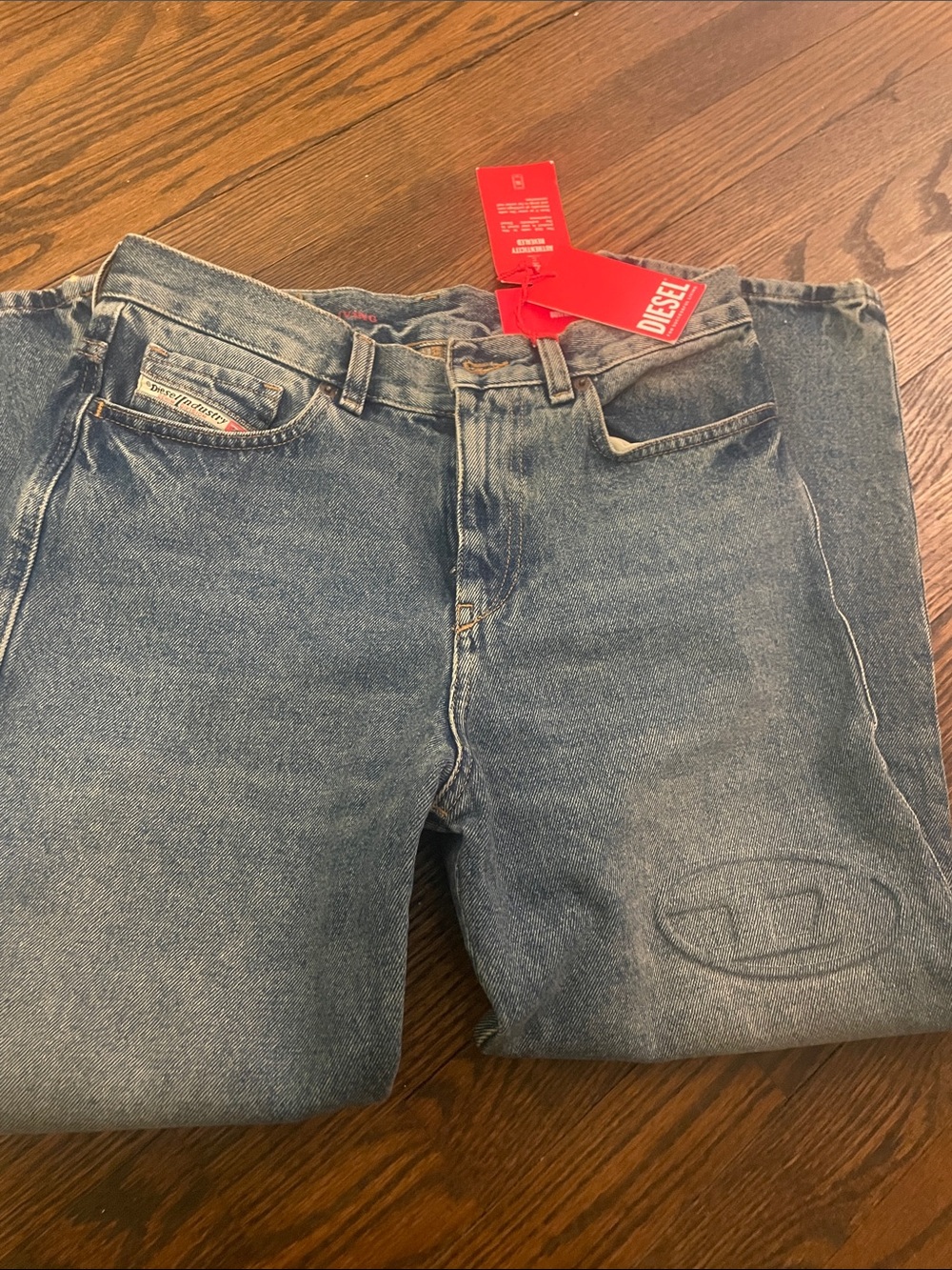 Diesel women Light Blue Straight Jeans - Picture 6 of 6